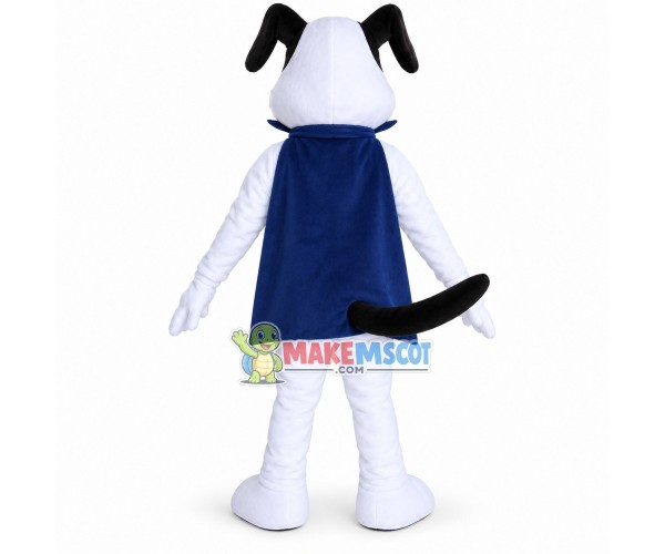 Halloween Mantle White Dog Mascot Costume Halloween Mantle White Dog Mascot Costume