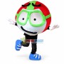 Cartoon Red Plush Round Doll Mascot Costume