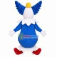 Smiley Clown With Terry Horns Cartoon Mascot Costume Smiley Clown With Terry Horns Cartoon Mascot Costume
