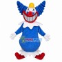 Smiley Clown With Terry Horns Cartoon Mascot Costume