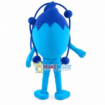 Flat Blue Planetary Model Mascot Costume Flat Blue Planetary Model Mascot Costume