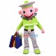 Bearded Man Carrying Shopping Bags Mascot Costume Bearded Man Carrying Shopping Bags Mascot Costume