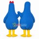 Flirting Madagascar Blue Penguin Couple Mascot Costume Flirting Madagascar Blue Penguin Couple Mascot Costume