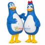 Flirting Madagascar Blue Penguin Couple Mascot Costume