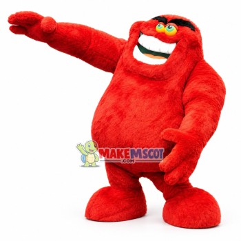 Red Orangutan Hairy Monster Mascot Costume