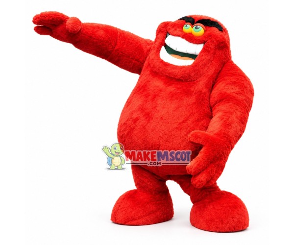 Red Orangutan Hairy Monster Mascot Costume Red Orangutan Hairy Monster Mascot Costume