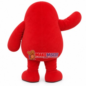 Red Orangutan Hairy Monster Mascot Costume Red Orangutan Hairy Monster Mascot Costume