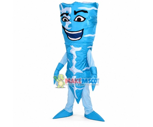 Blue Cone Conch With Slender Shell Mascot Costume