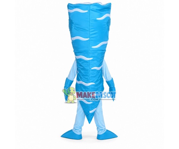 Blue Cone Conch With Slender Shell Mascot Costume Blue Cone Conch With Slender Shell Mascot Costume