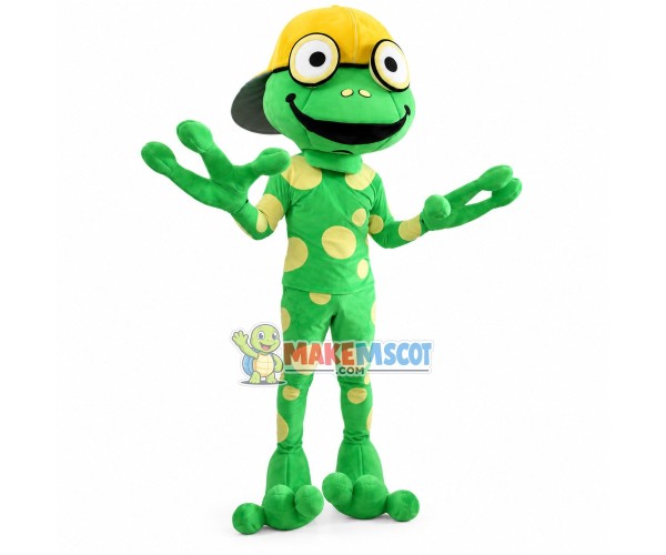 Slender The Jumping Froggy Mascot Costume Slender The Jumping Froggy Mascot Costume