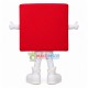 Conspicuous Red Direction Sign Mascot Costume