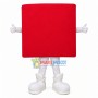 Conspicuous Red Direction Sign Mascot Costume