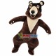 Jumping Brown Bear of High School Mascot Costume Jumping Brown Bear of High School Mascot Costume