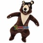 Jumping Brown Bear of High School Mascot Costume