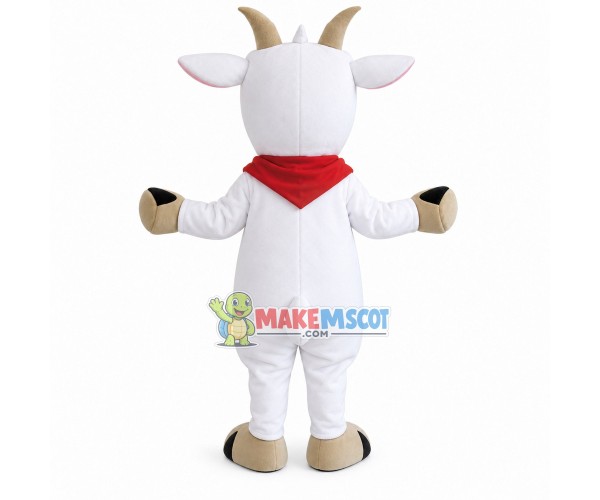 Marked Goat of The Farm Mascot Costume Marked Goat of The Farm Mascot Costume