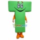 T-shaped Green Smiley Doll Mascot Costume T-shaped Green Smiley Doll Mascot Costume