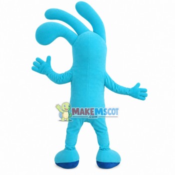 Blue Insulated Glove With Good Elasticity Mascot Costume