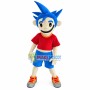 Provocative Blue-haired Boy Mascot Costume