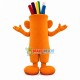 Orange Cable Connector Plug Mascot Costume Orange Cable Connector Plug Mascot Costume
