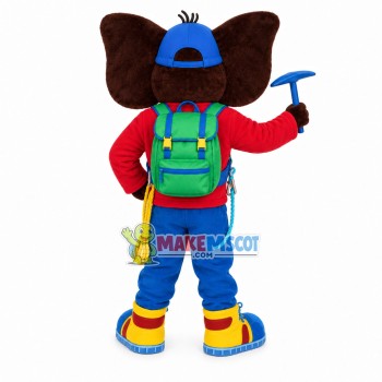 Challenging Climber Elephant Mascot Costume Challenging Climber Elephant Mascot Costume
