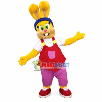 Milk Chocolate Brand Rabbit Mascot Costume