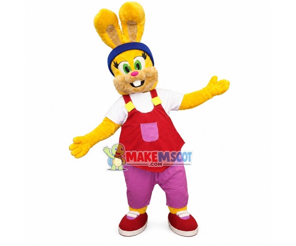 Milk Chocolate Brand Rabbit Mascot Costume Milk Chocolate Brand Rabbit Mascot Costume