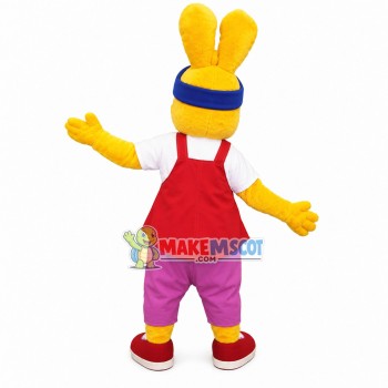 Milk Chocolate Brand Rabbit Mascot Costume Milk Chocolate Brand Rabbit Mascot Costume