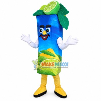 Boxed of Lime Juice Mascot Costume