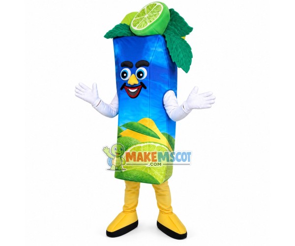 Boxed of Lime Juice Mascot Costume