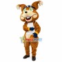 Diligent Chipmunk Carrying Bamboo Basket Mascot Costume
