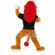 Guided Lion With Red Mane Mascot Costume Guided Lion With Red Mane Mascot Costume