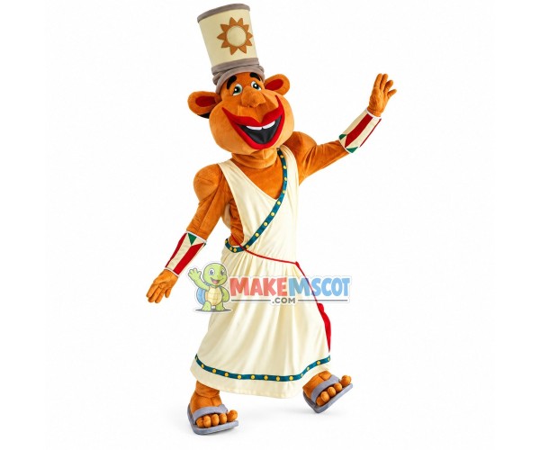 Muscular Monkey In Greek Dress Mascot Costume Muscular Monkey In Greek Dress Mascot Costume
