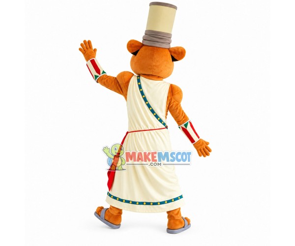 Muscular Monkey In Greek Dress Mascot Costume Muscular Monkey In Greek Dress Mascot Costume