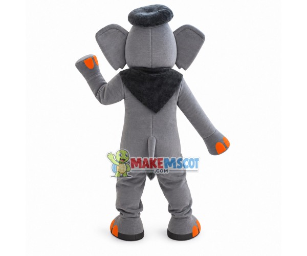 Free Grey African Elephant Mascot Costume Free Grey African Elephant Mascot Costume
