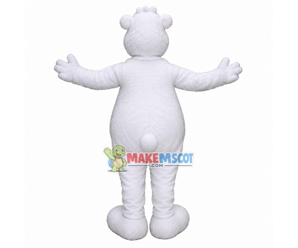 The Polar Bear In Welcome Pose Mascot Costume The Polar Bear In Welcome Pose Mascot Costume
