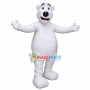 The Polar Bear In Welcome Pose Mascot Costume