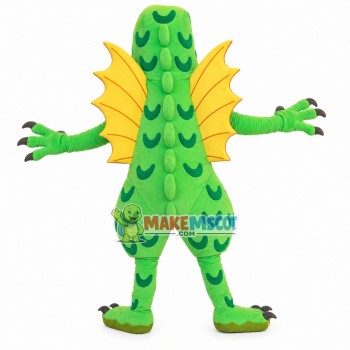 Majestic Sharp Claw Green Dragon Mascot Costume Majestic Sharp Claw Green Dragon Mascot Costume