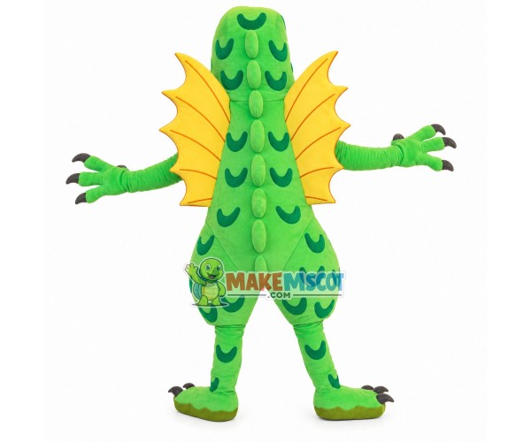 Majestic Sharp Claw Green Dragon Mascot Costume Majestic Sharp Claw Green Dragon Mascot Costume