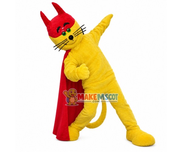 Thunder Cat Superman Mascot Costume Thunder Cat Superman Mascot Costume