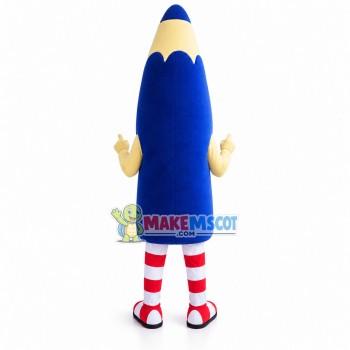 Blue Pencil of Insurance Global Group Mascot Costume