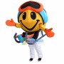 The Smiley Emoji With Sleds Mascot Costume