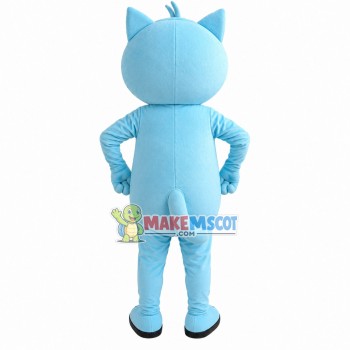 Magic Cat With Burgundy Bow Tie Mascot Costume Magic Cat With Burgundy Bow Tie Mascot Costume
