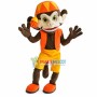 Circus Monkey Wearing Boat Cap Mascot Costume