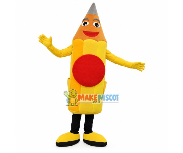 Sharpened Drawing Pencil Mascot Costume Sharpened Drawing Pencil Mascot Costume