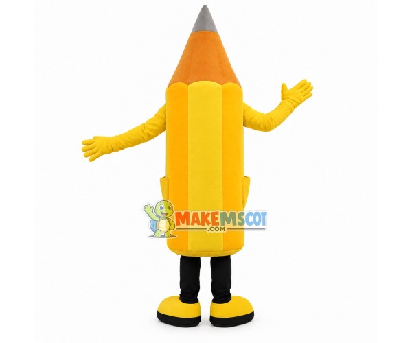 Sharpened Drawing Pencil Mascot Costume Sharpened Drawing Pencil Mascot Costume