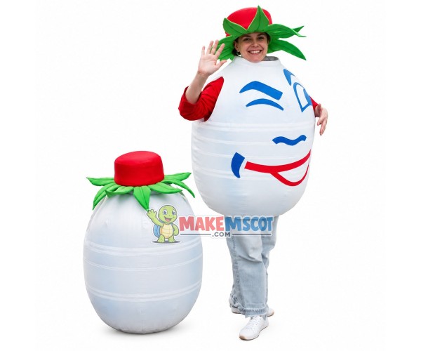 Strawberry-flavored Lactic Acid Bacteria Milk Mascot Costume Strawberry-flavored Lactic Acid Bacteria Milk Mascot Costume