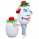 Strawberry-flavored Lactic Acid Bacteria Milk Mascot Costume Strawberry-flavored Lactic Acid Bacteria Milk Mascot Costume