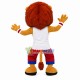 Sporty Lion Wearing Bracers Mascot Costume Sporty Lion Wearing Bracers Mascot Costume