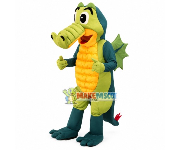 Flame Dragon With Soft Belly Mascot Costume Flame Dragon With Soft Belly Mascot Costume