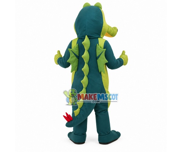Flame Dragon With Soft Belly Mascot Costume